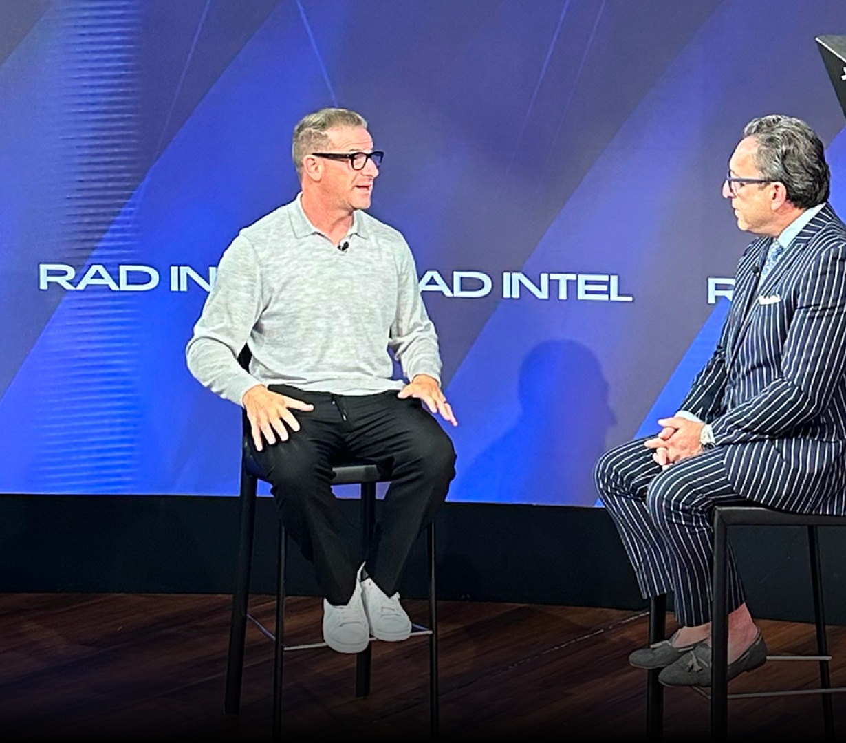 Jeremy Barnett, RAD Intel founder and CEO, during a filmed fireside interview